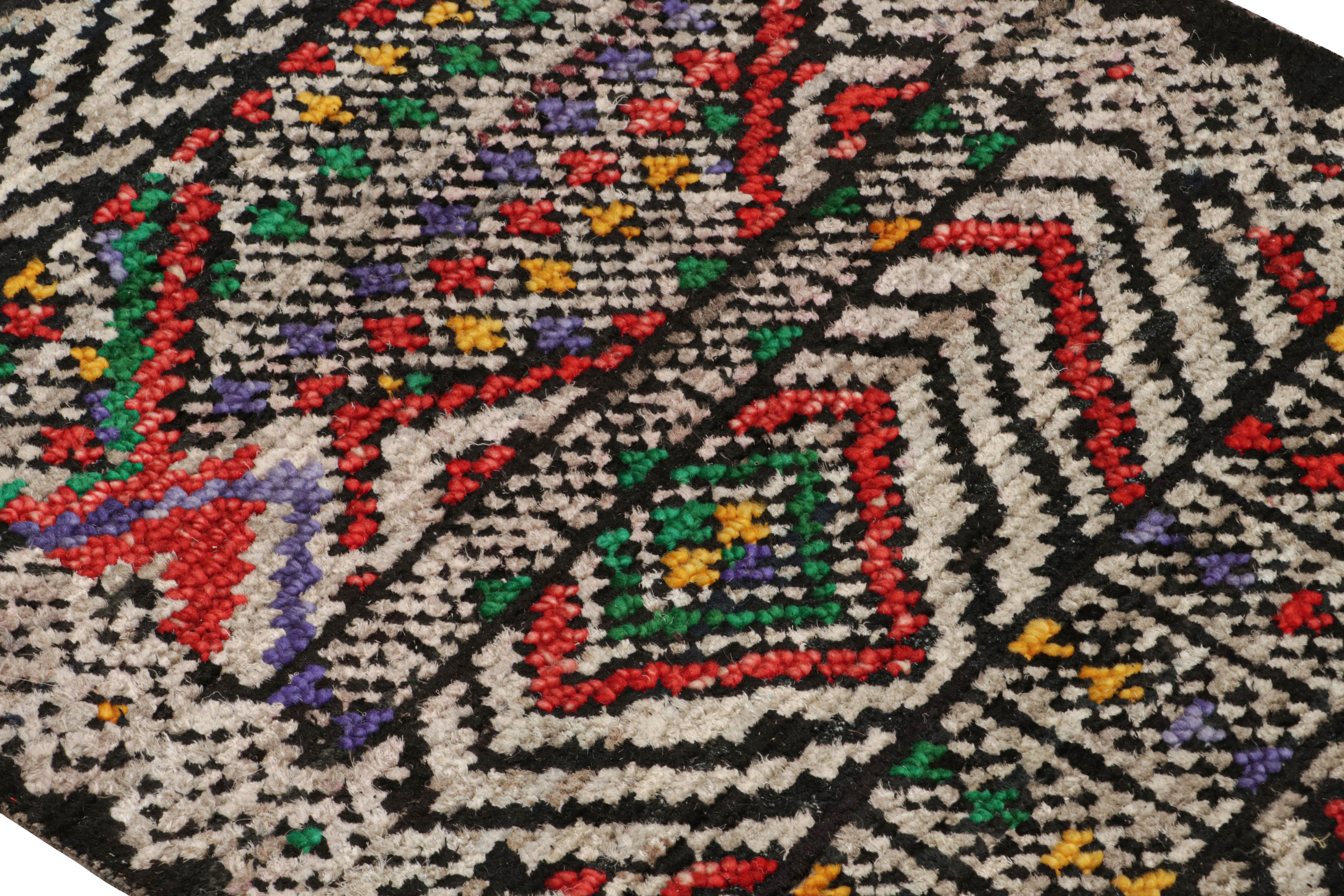 Rug & Kilim’s Moroccan Style Rug with Polychromatic Geometric Patterns In New Condition For Sale In Long Island City, NY