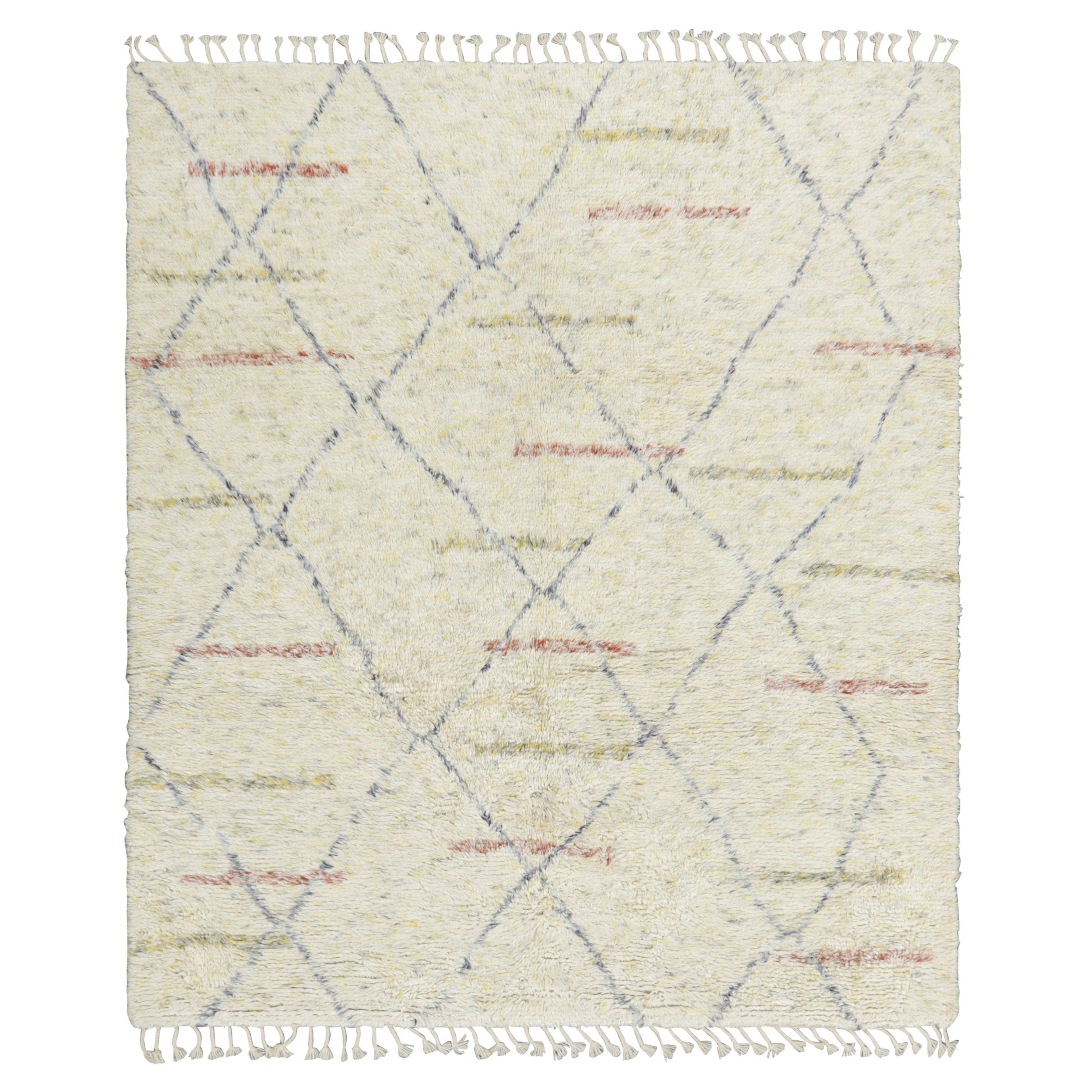 Rug & Kilim’s Moroccan Style Rug with Polychromatic Geometric Patterns For Sale