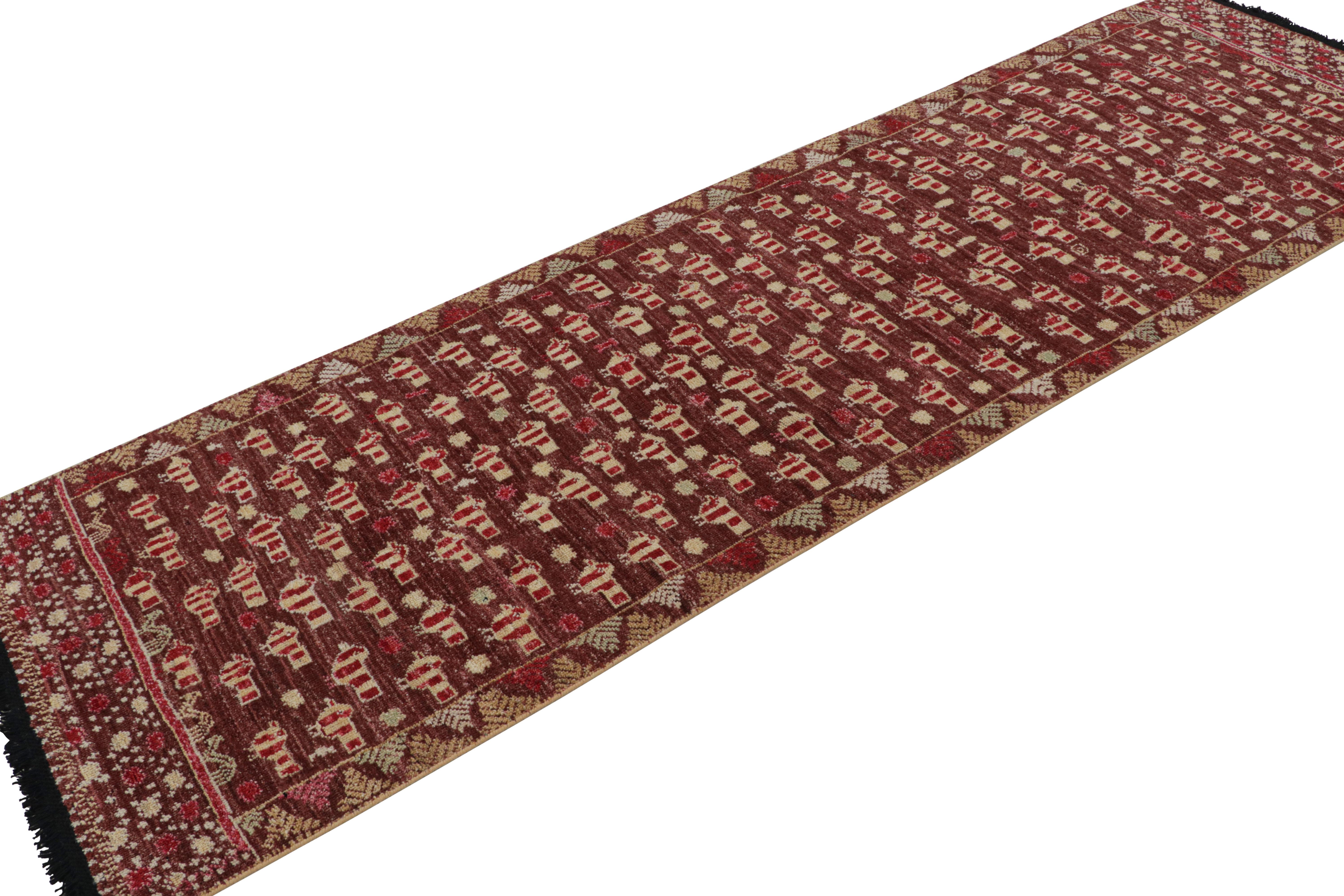 Dieser 3x10-Läufer aus der Burano-Kollektion von Rug & Kilim ist von Stammesteppichen mit seltenen malerischen Mustern inspiriert. Handgeknüpft aus Ghazni-Wolle.

Über das Design: 

Der Teppich zeigt einen minimalistischen, primitivistischen Look