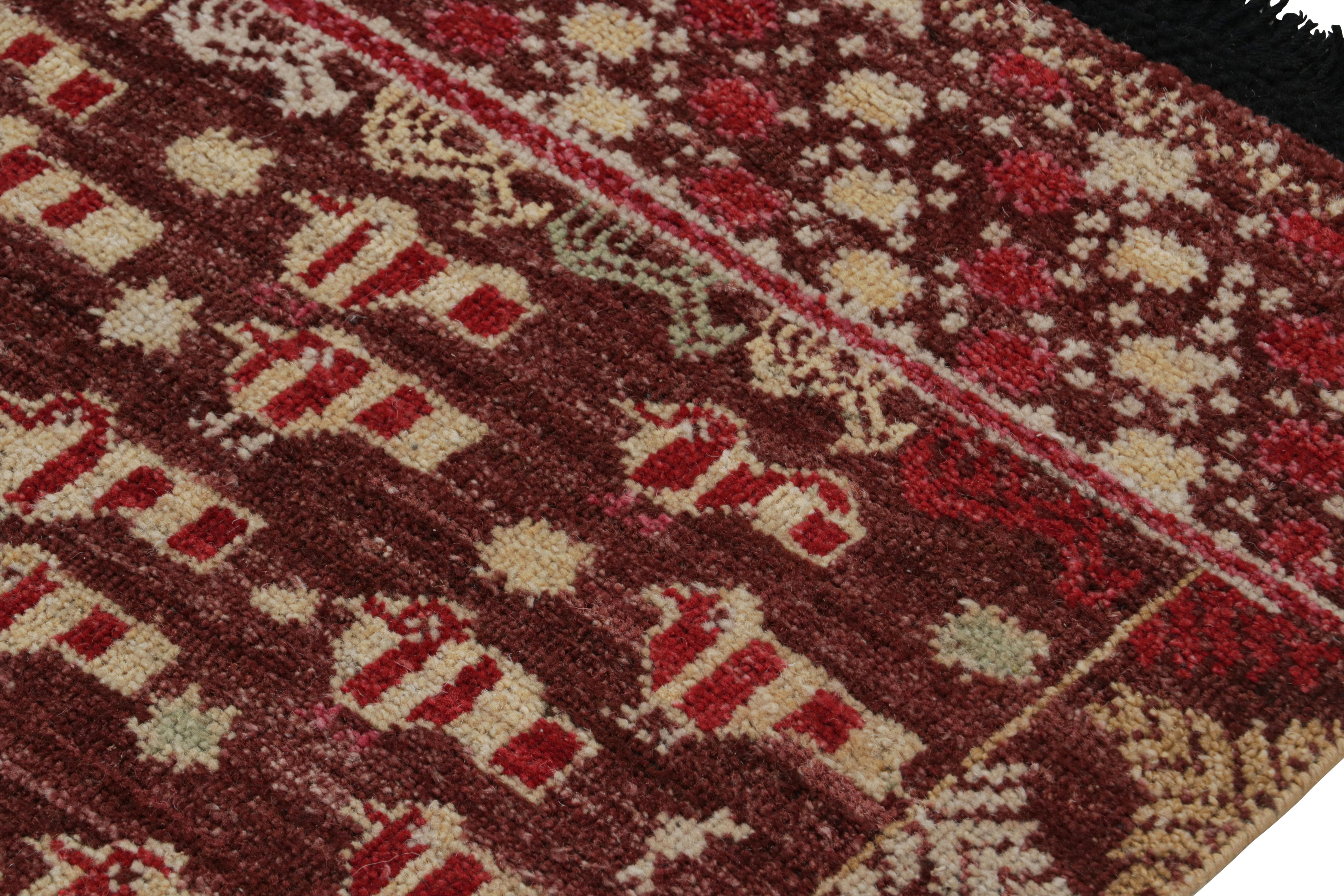Rug & Kilim's Marokkanischer Läufer in Orange mit geometrischen Mustern im Zustand „Neu“ im Angebot in Long Island City, NY