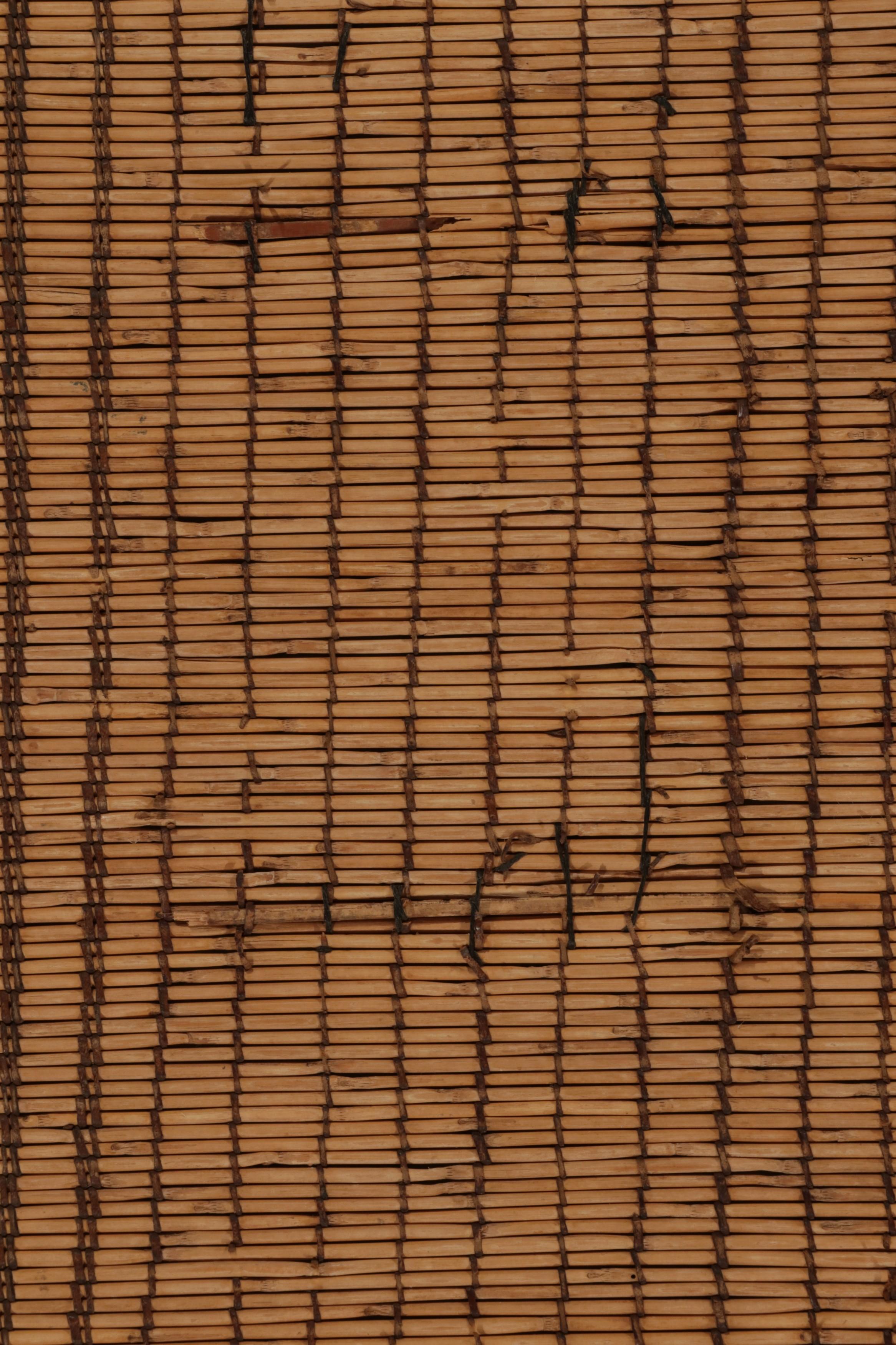 Rug & Kilim’s Moroccan style Tuareg Mat Rug in Beige-Brown Natural Fibers In New Condition For Sale In Long Island City, NY
