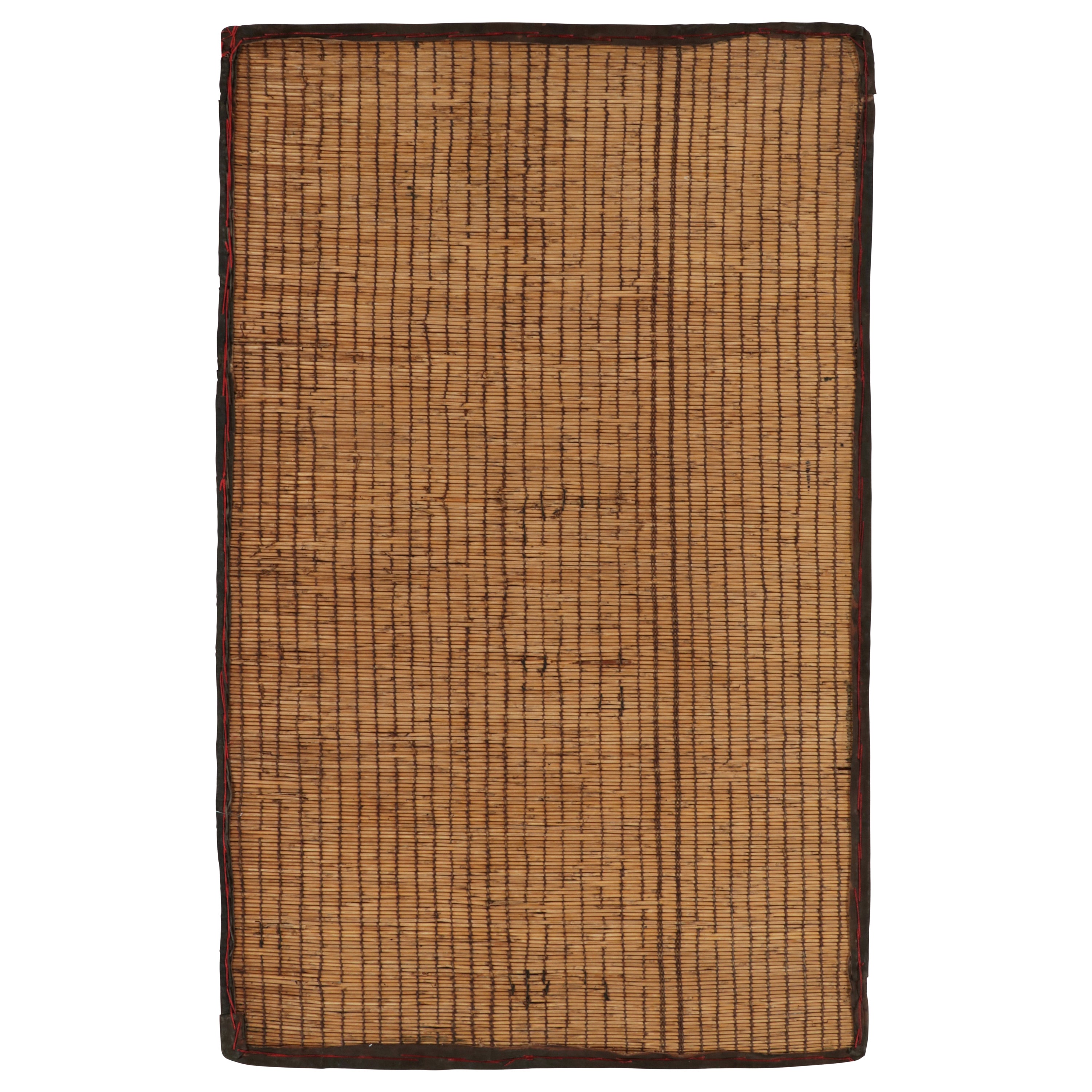 Tappeto Tuareg in stile marocchino in fibre naturali beige-marrone di Rug & Kilim