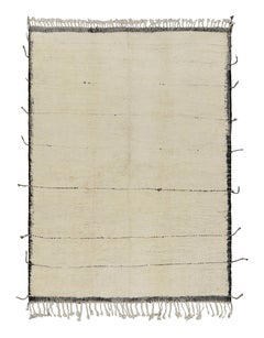 Rug & Kilim’s Moroccan Style Rug in White and Black Tones