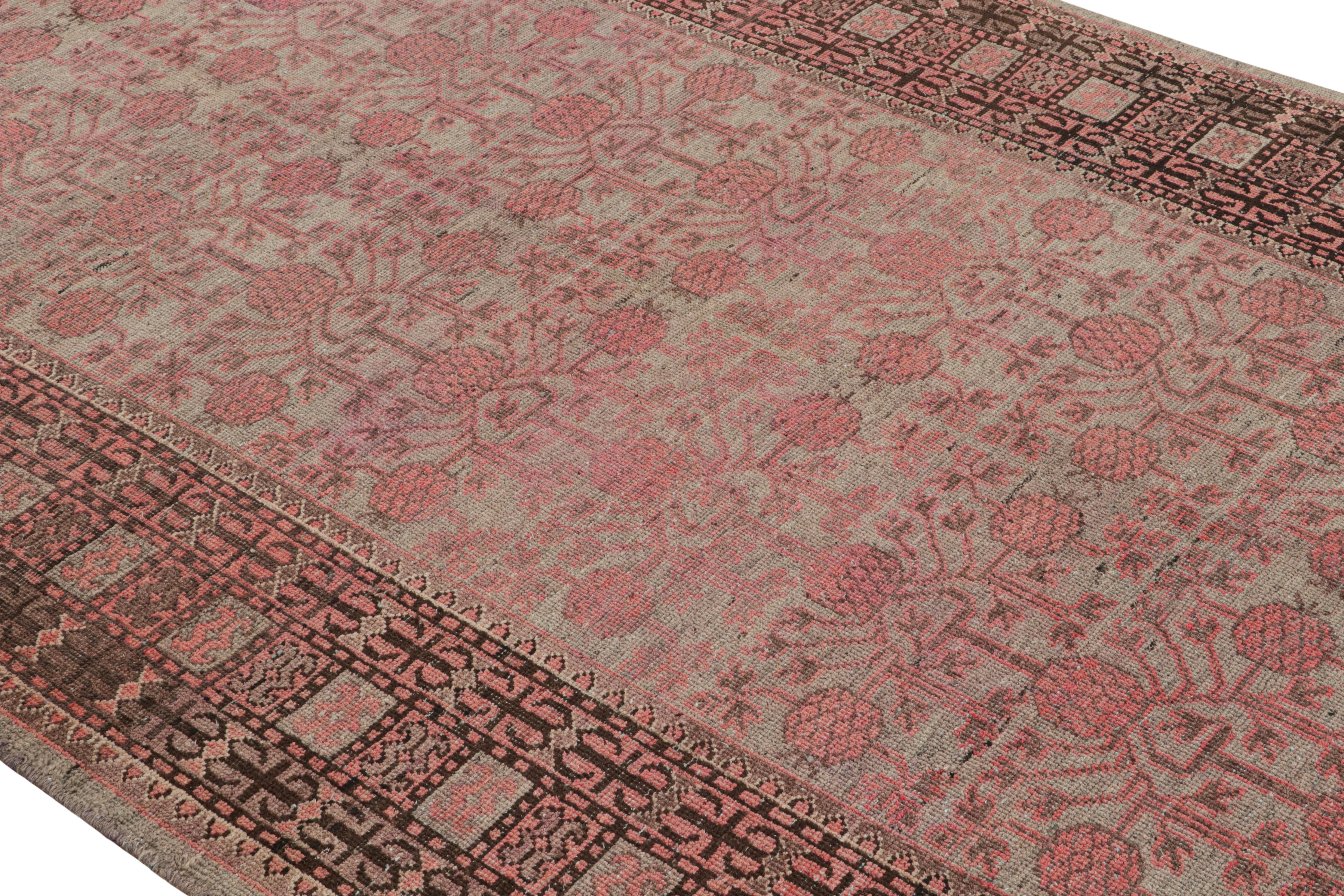 Teppich & Kelim, neu im Samarkand-Stil, Wolle inspiriert, rot und blau, geometrisches Muster (Indisch) im Angebot