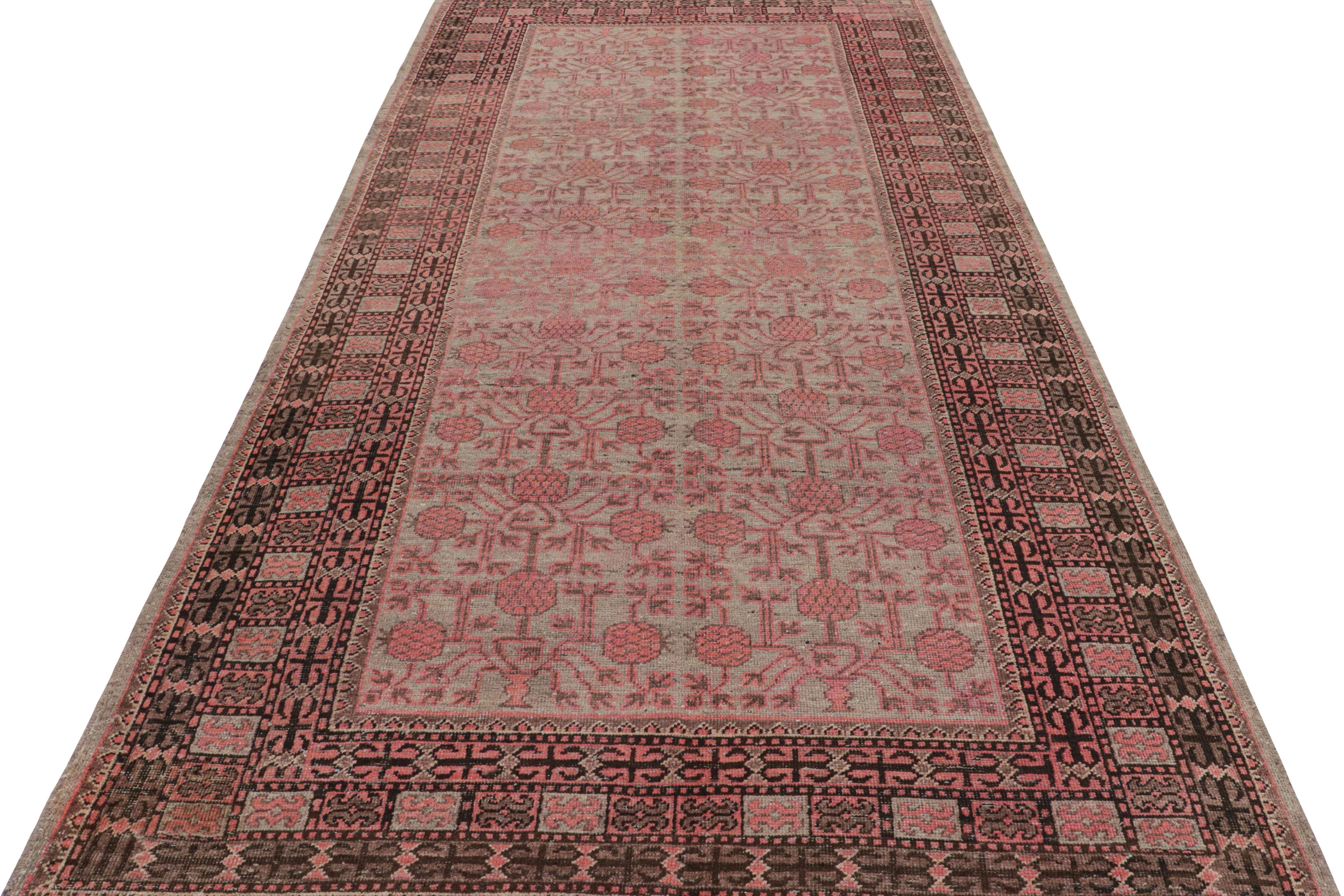 Teppich & Kelim, neu im Samarkand-Stil, Wolle inspiriert, rot und blau, geometrisches Muster (Moderne) im Angebot