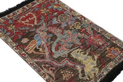 Rug & Kilim’s Oriental Rug in Brown with All-Over Dragon and Bird Pictorials