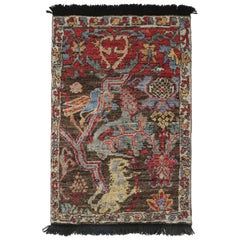 Rug & Kilim’s Oriental Rug in Brown with All-Over Dragon and Bird Pictorials
