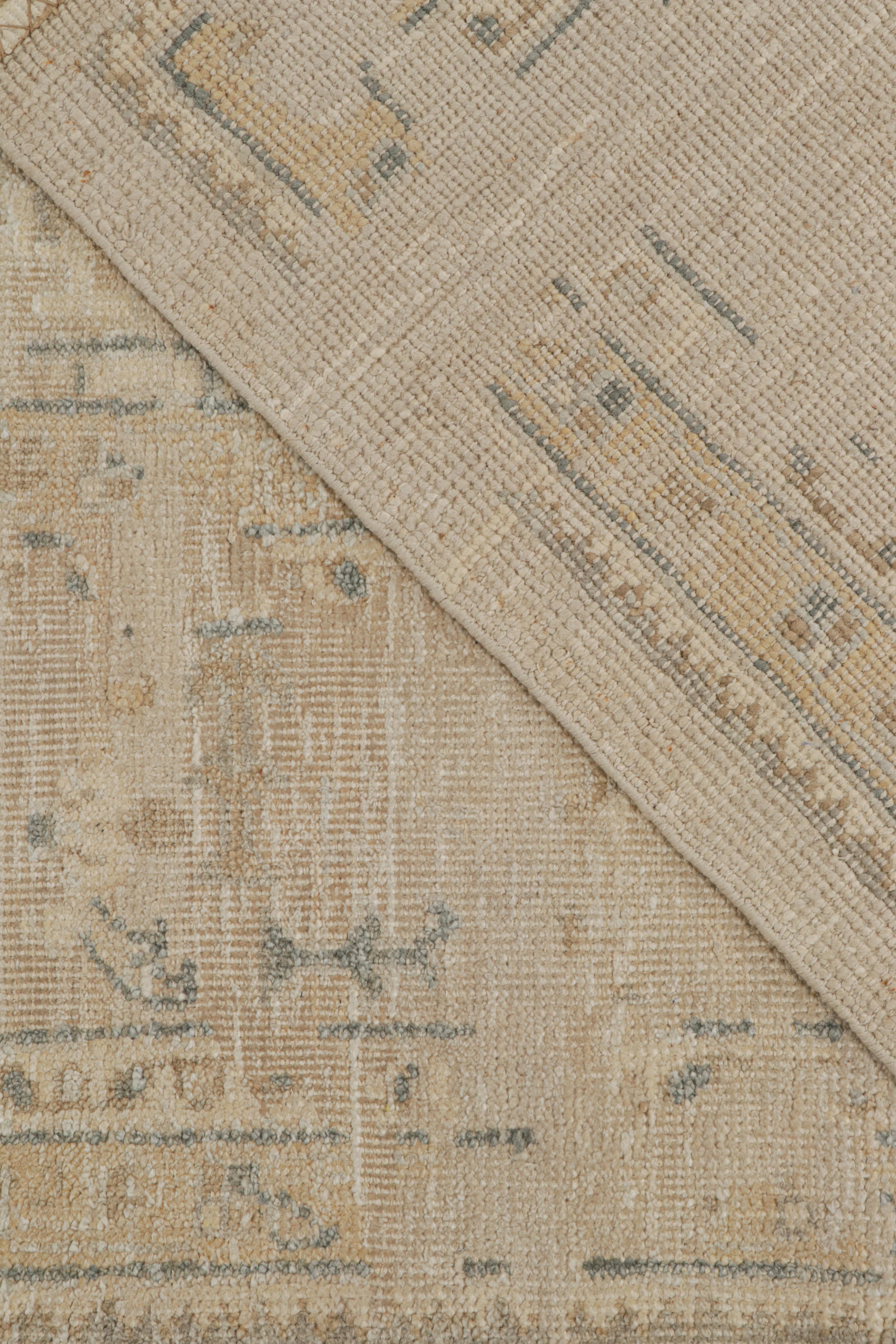 Rug & Kilim's Oushak Style Teppich mit Blumenmustern (Seide) im Angebot