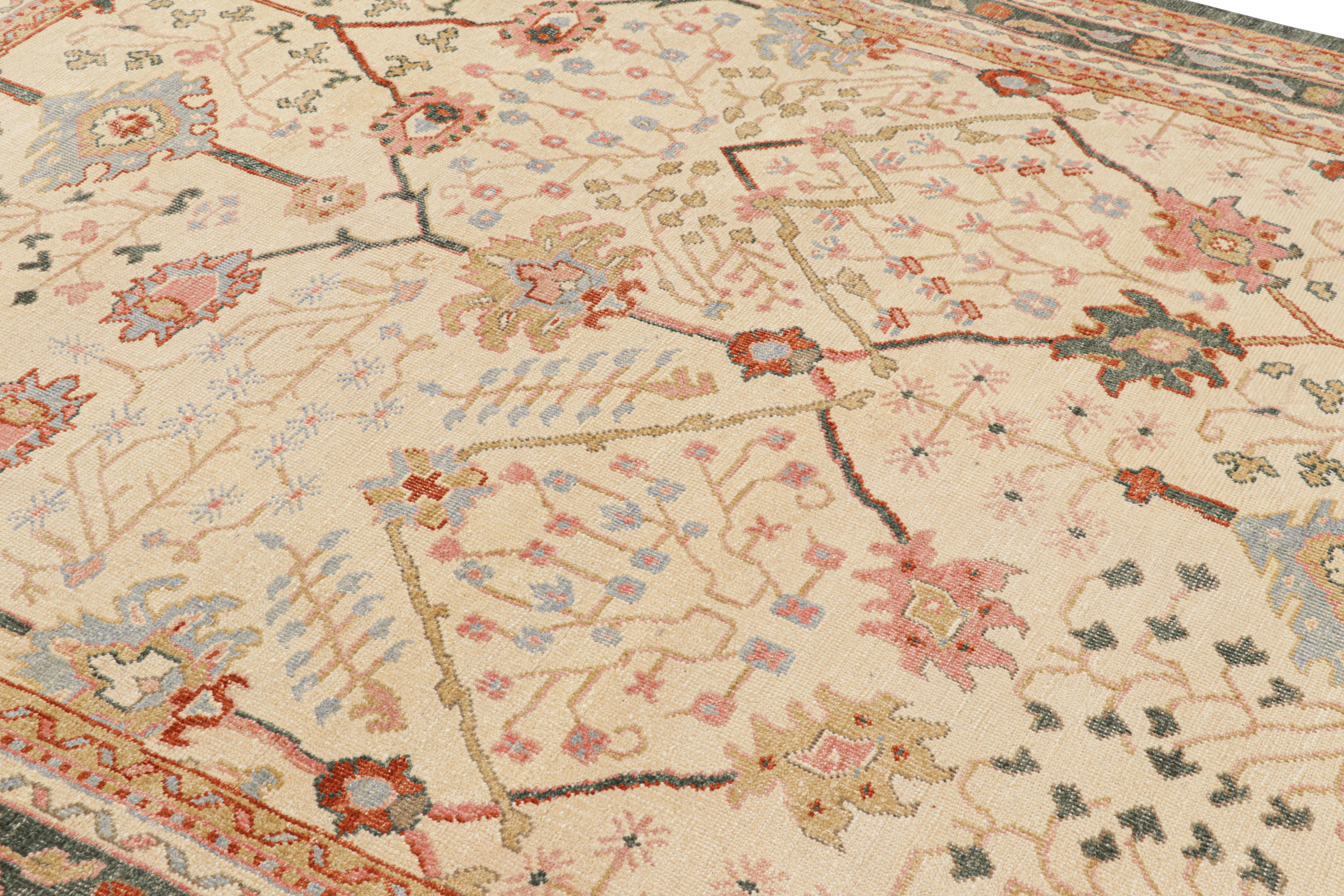 Dieser 7x9 große, handgeknüpfte Teppich aus Wolle und Seide ist eine kühne Neuinterpretation der Oushak-Teppiche in einer der elegantesten neuen Modern Classics Collections'S von Rug & Kilim.

Über das Design: 

Eine grundlegende Idee, die unser