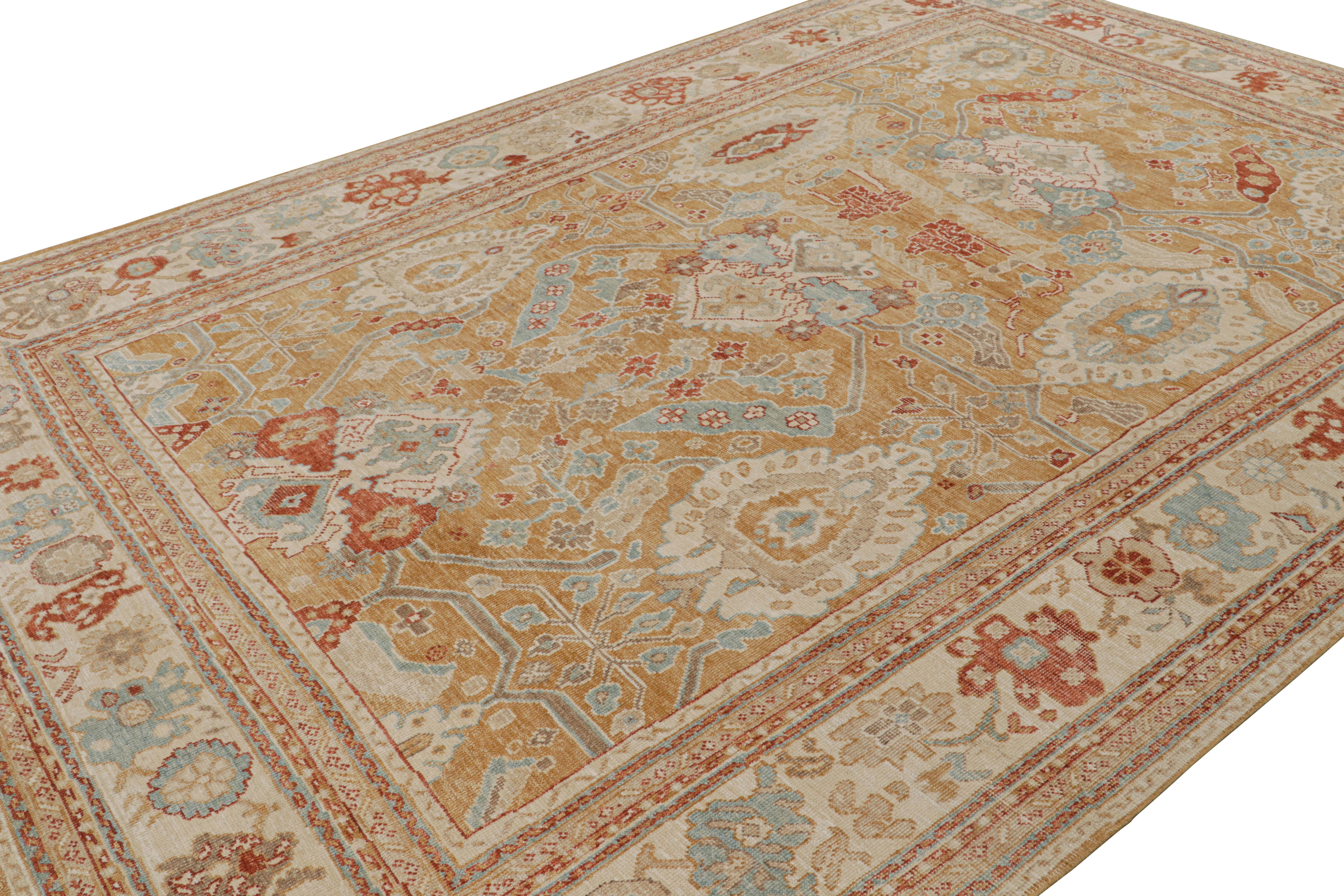 Anudada a mano en lana y seda, esta alfombra de 10x14 pertenece a la colección Modern Classics de Rug & Kilim. 

Sobre el diseño: 

Los entendidos admirarán que esta alfombra está hecha con un nuevo hilo que Josh Nazmiyal está introduciendo, que
