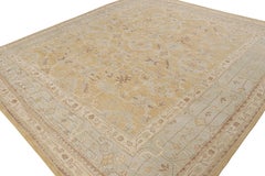 Rug & Kilim’s Oushak Style Rug In Gold With All Over Floral Patterns