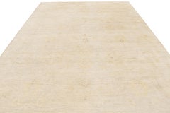 Rug & Kilim’s Oushak Style Rug In Gray and Beige With All Over Floral Pattern