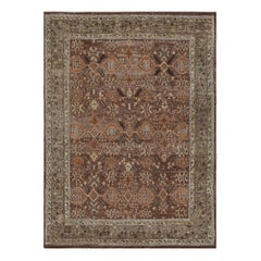 Rug & Kilim's Oushak Style Teppich mit geometrischen Mustern in Brown und Rust Tones