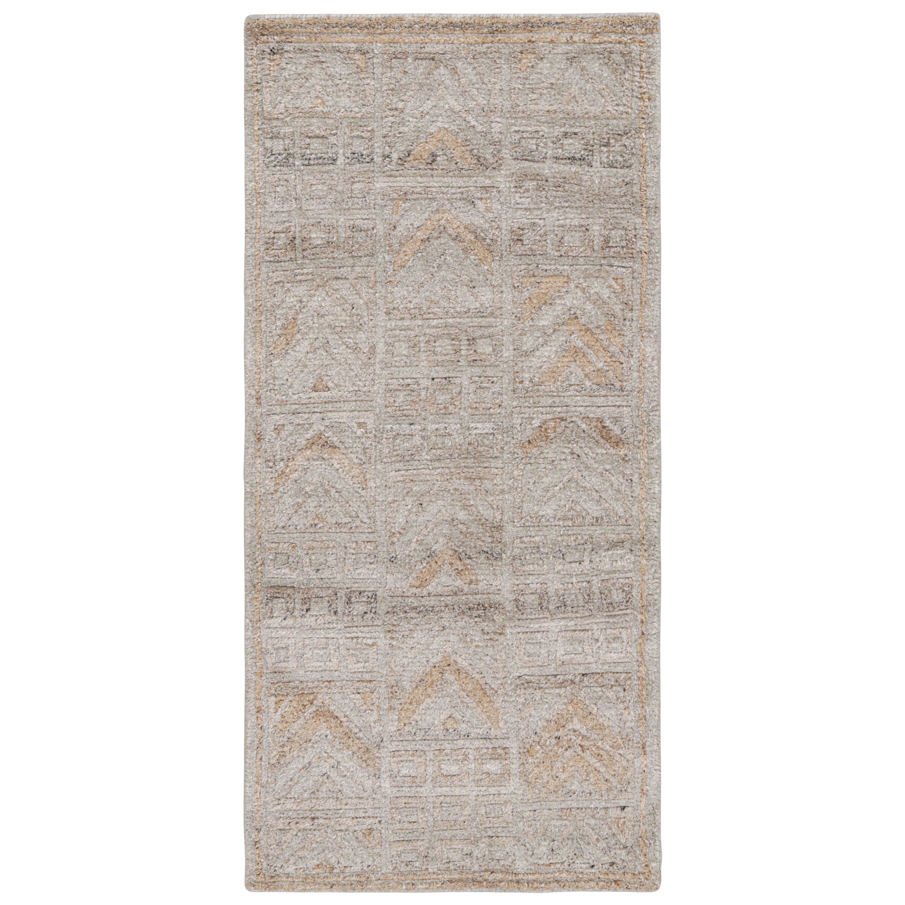 Rug
Kilim’s Outdoor Scandinavian Style Runner in Gray with Geometric Patterns
