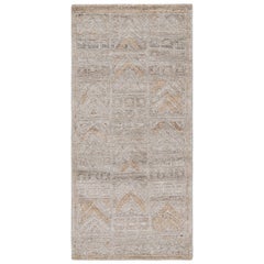 Rug & Kilim - Runner per esterni in stile scandinavo in grigio con motivi geometrici