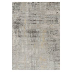 Rug & Kilim: Tappeto astratto oversize con motivi grigio-argento e beige-marrone