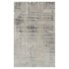 Rug & Kilim: Tappeto astratto oversize con motivi grigio-argento e beige-marrone