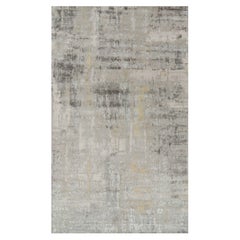 Rug & Kilim: Tappeto astratto oversize con motivi grigio-argento e beige-marrone
