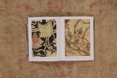 Rug & Kilim’s Oversized Contemporary Aubusson Style Floral Rug in Beige & Pink
