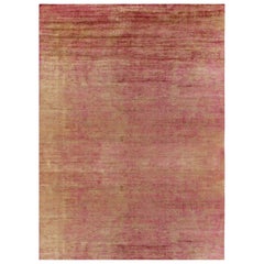 Rug & Kilim’s Oversized Contemporary Rug in Red and Gold Striations