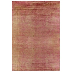 Rug & Kilim's übergroßer Contemporary-Teppich in Rot und Gold gestreift