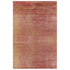 Rug & Kilim's übergroßer Contemporary-Teppich in Rot und Gold gestreift