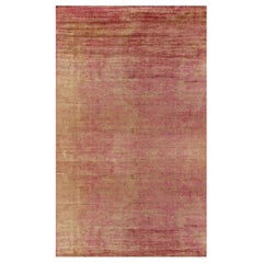 Rug & Kilim’s Oversized Contemporary Rug in Red and Gold Striations