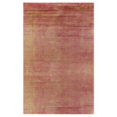 Rug & Kilim’s Oversized Contemporary Rug in Red and Gold Striations
