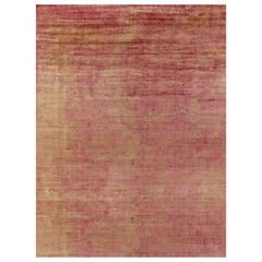 Rug
Kilim
s übergroßer Contemporary-Teppich in Rot und Gold gestreift