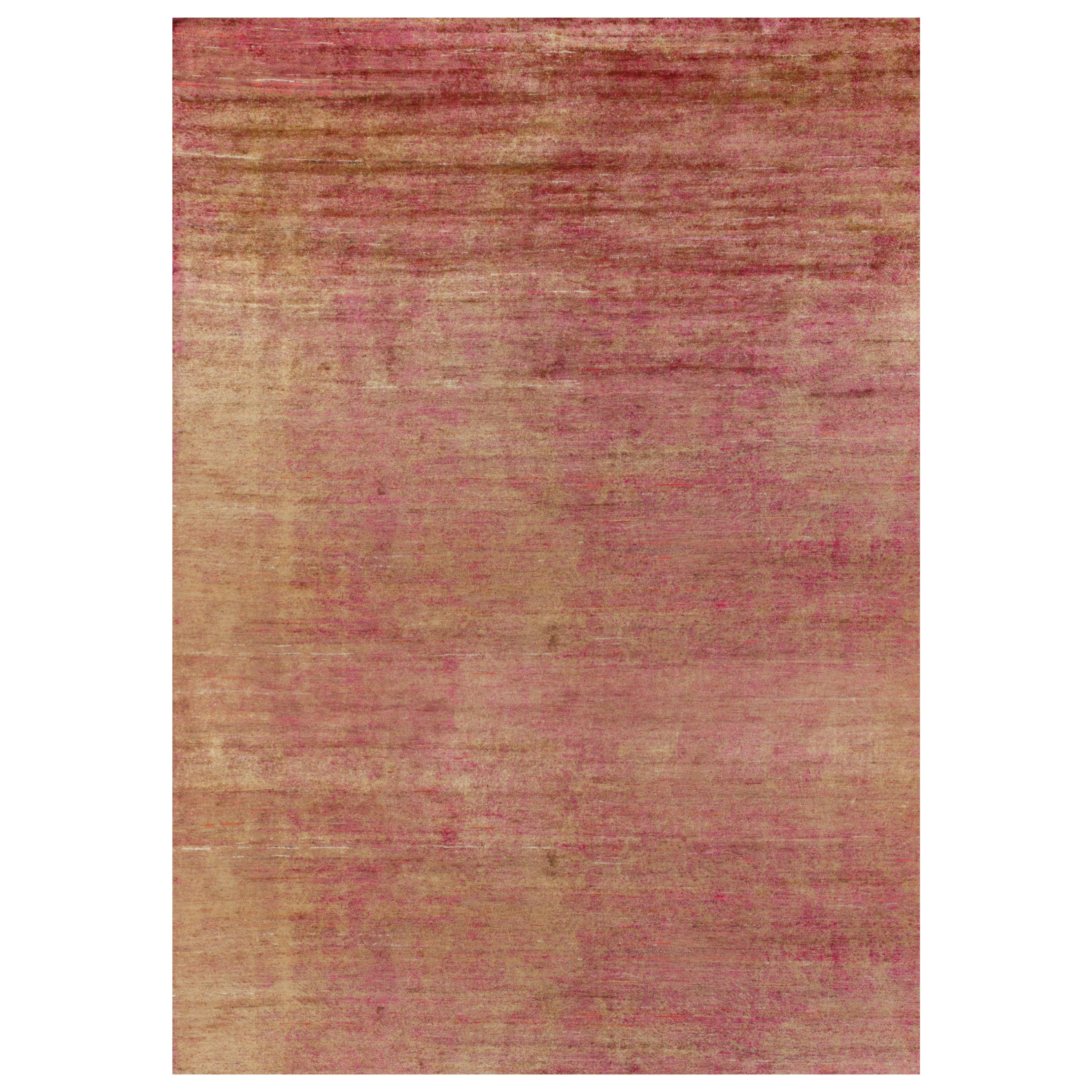 Rug
Kilim
s übergroßer Contemporary-Teppich in Rot und Gold gestreift