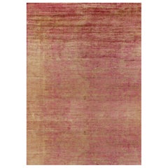 Rug
Kilim
s übergroßer Contemporary-Teppich in Rot und Gold gestreift