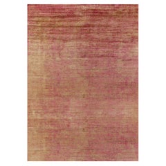 Rug
Kilim
s übergroßer Contemporary-Teppich in Rot und Gold gestreift