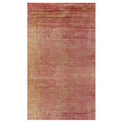 Rug & Kilim’s Oversized Contemporary Rug in Red and Gold Striations