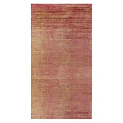 Rug & Kilim’s Oversized Contemporary Rug in Red and Gold Striations