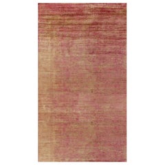 Rug & Kilim’s Oversized Contemporary Rug in Red and Gold Striations