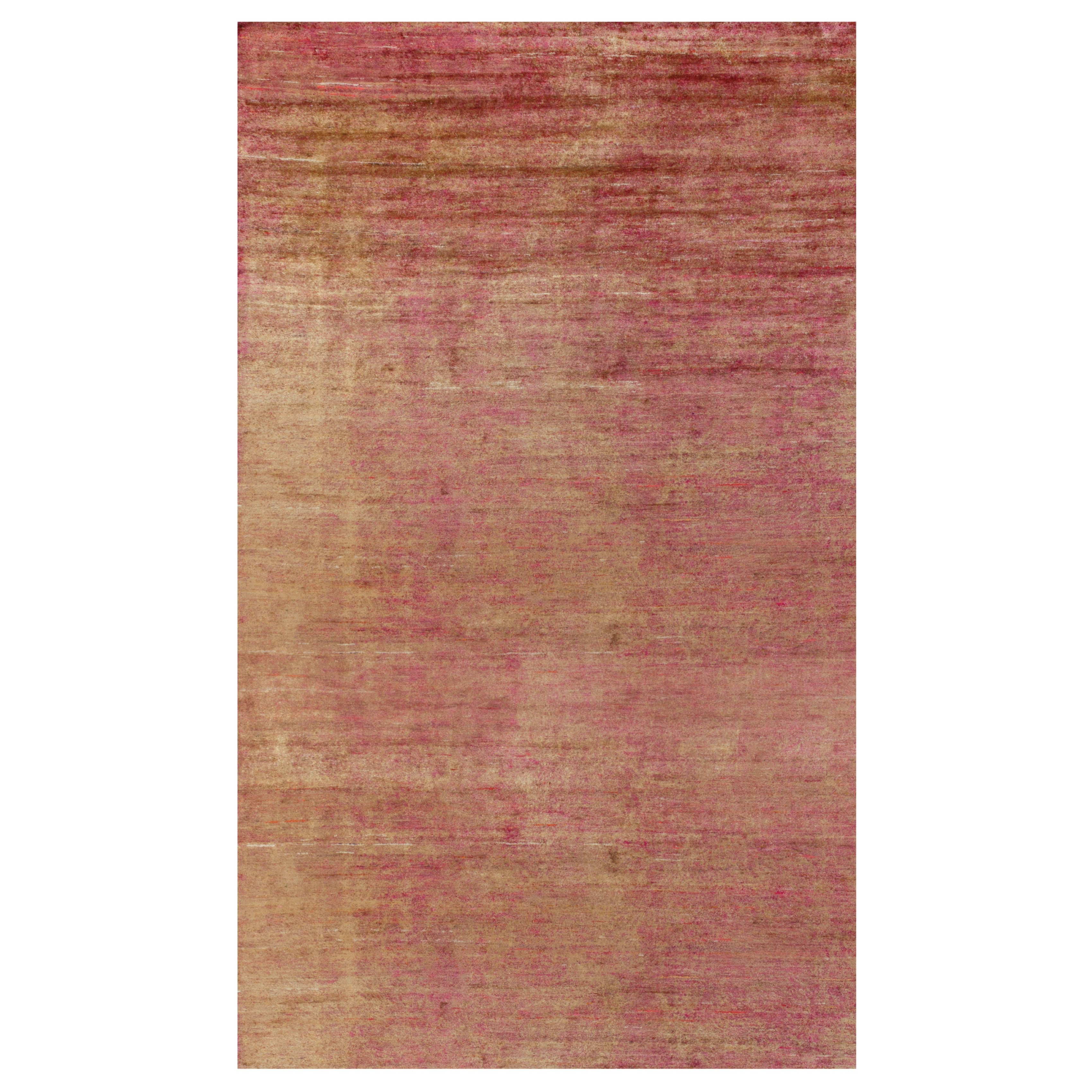 Rug
Kilim
s übergroßer Contemporary-Teppich in Rot und Gold gestreift