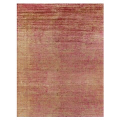 Rug & Kilim’s Oversized Contemporary Rug in Red and Gold Striations