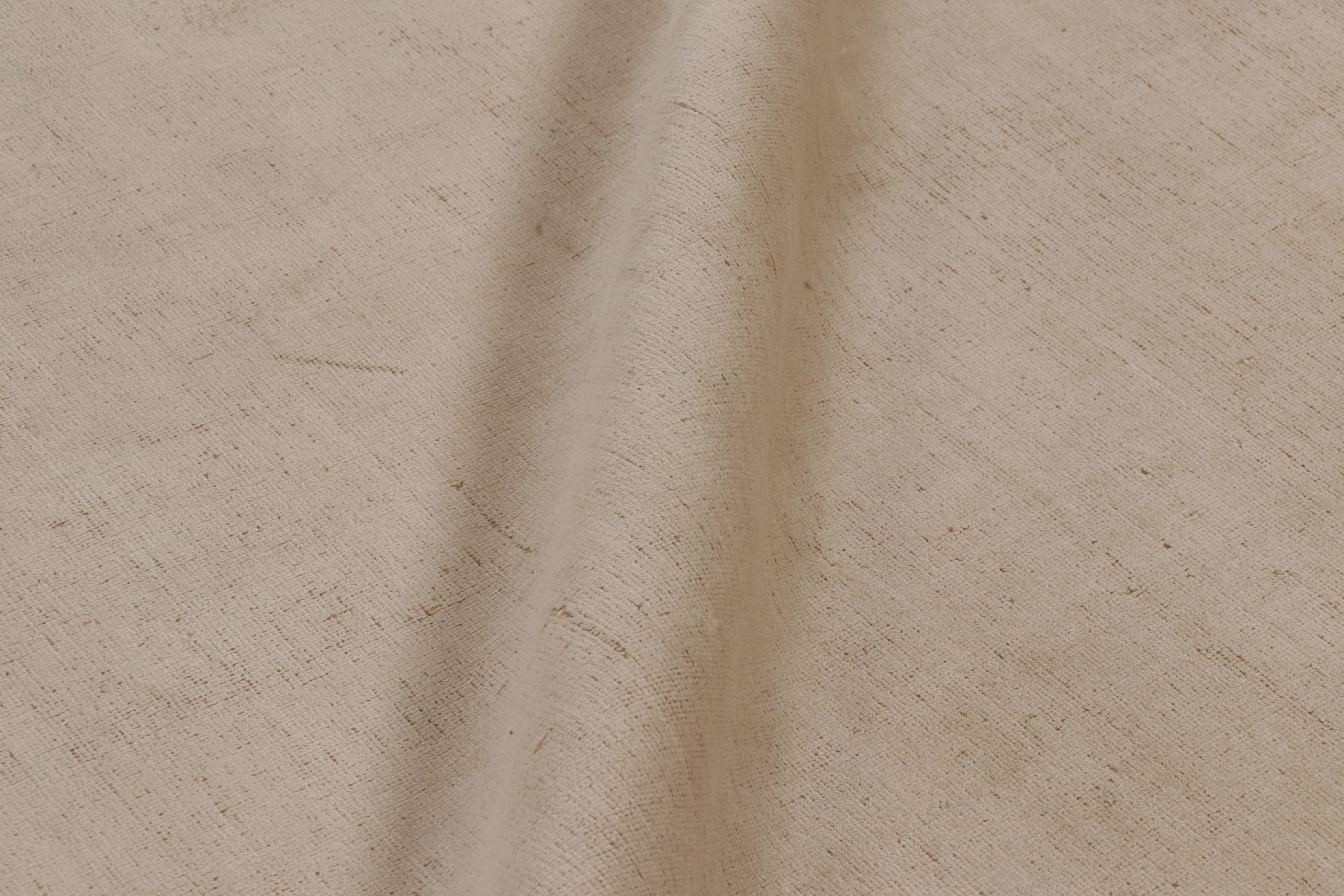 XXI secolo e contemporaneo Rug & Kilim è un tappeto personalizzato con texture contemporanea e sovradimensionata nei toni del beige e del crema. in vendita