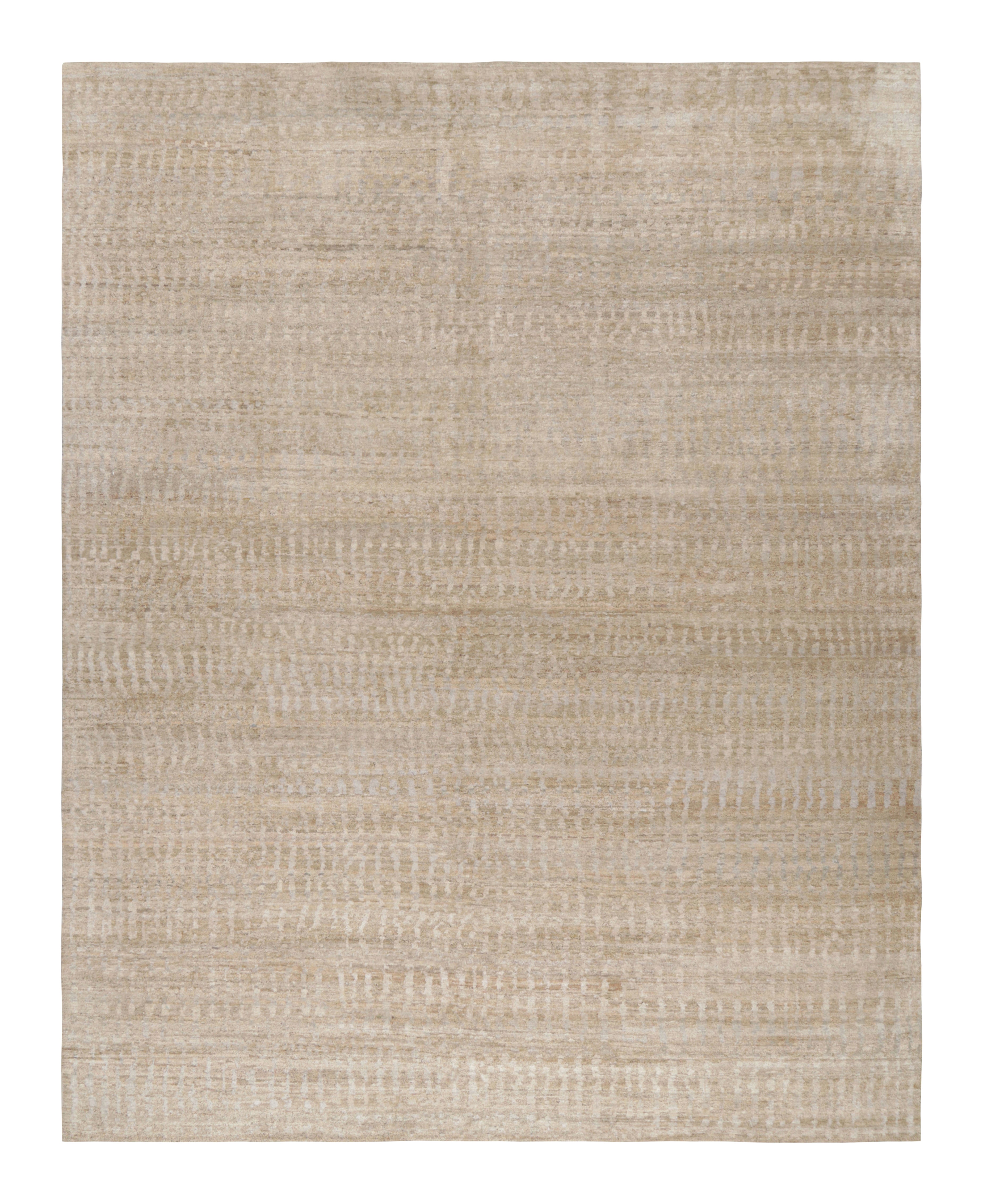 Hand-knotted in wool and silk, this 12x15 rug represents an exciting design from an inventive new contemporary textural and modern collections by Rug & Kilim’s Modern and Textural rug collections.

On the Design: 

Our textural collection enjoys an