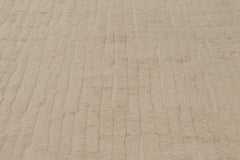 Rug & Kilim’s Oversized Contemporary Textural Rug in Beige-Brown Tones
