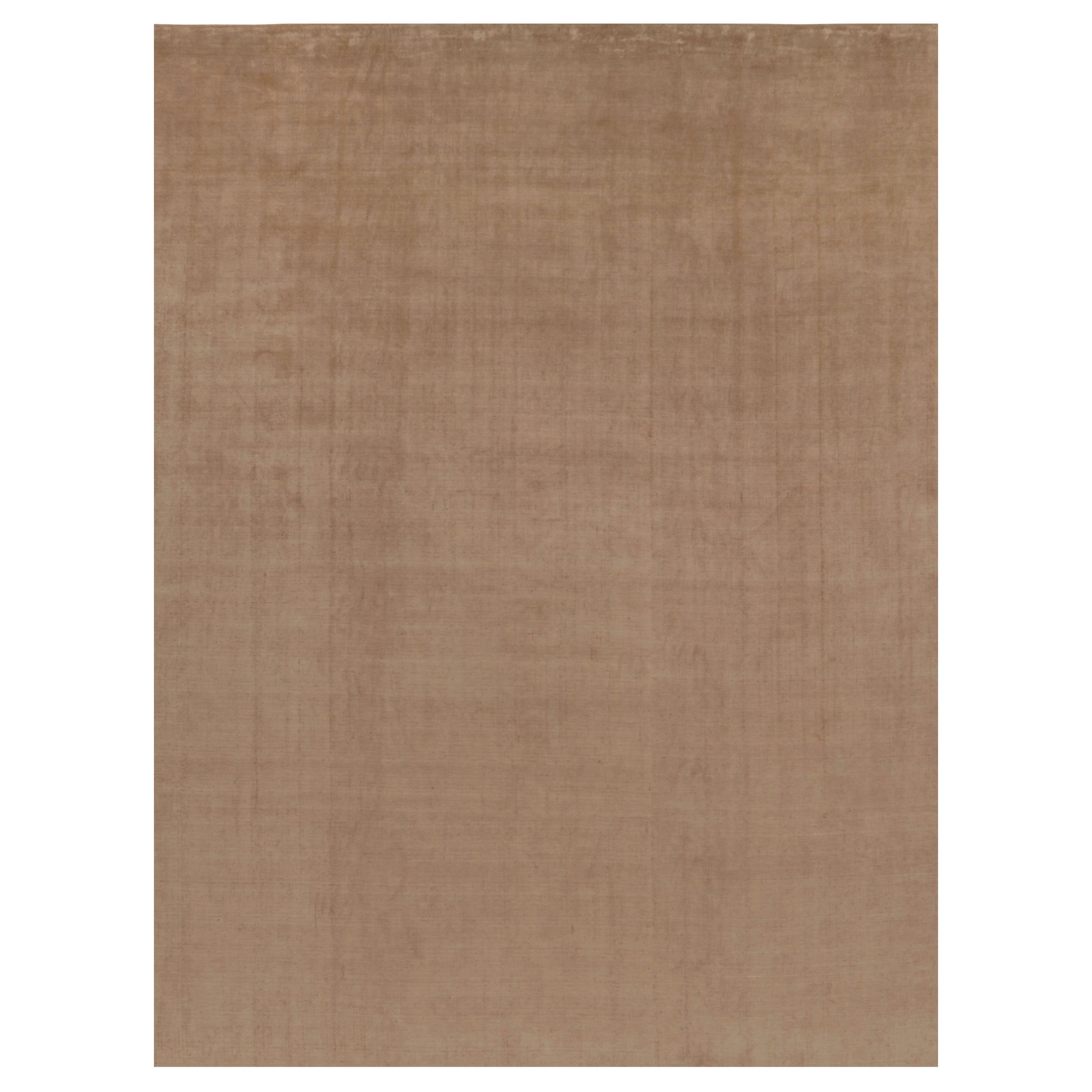 Rug 
Kilim’s Oversized Contemporary Textural Rug in Beige-Brown Tones For Sale