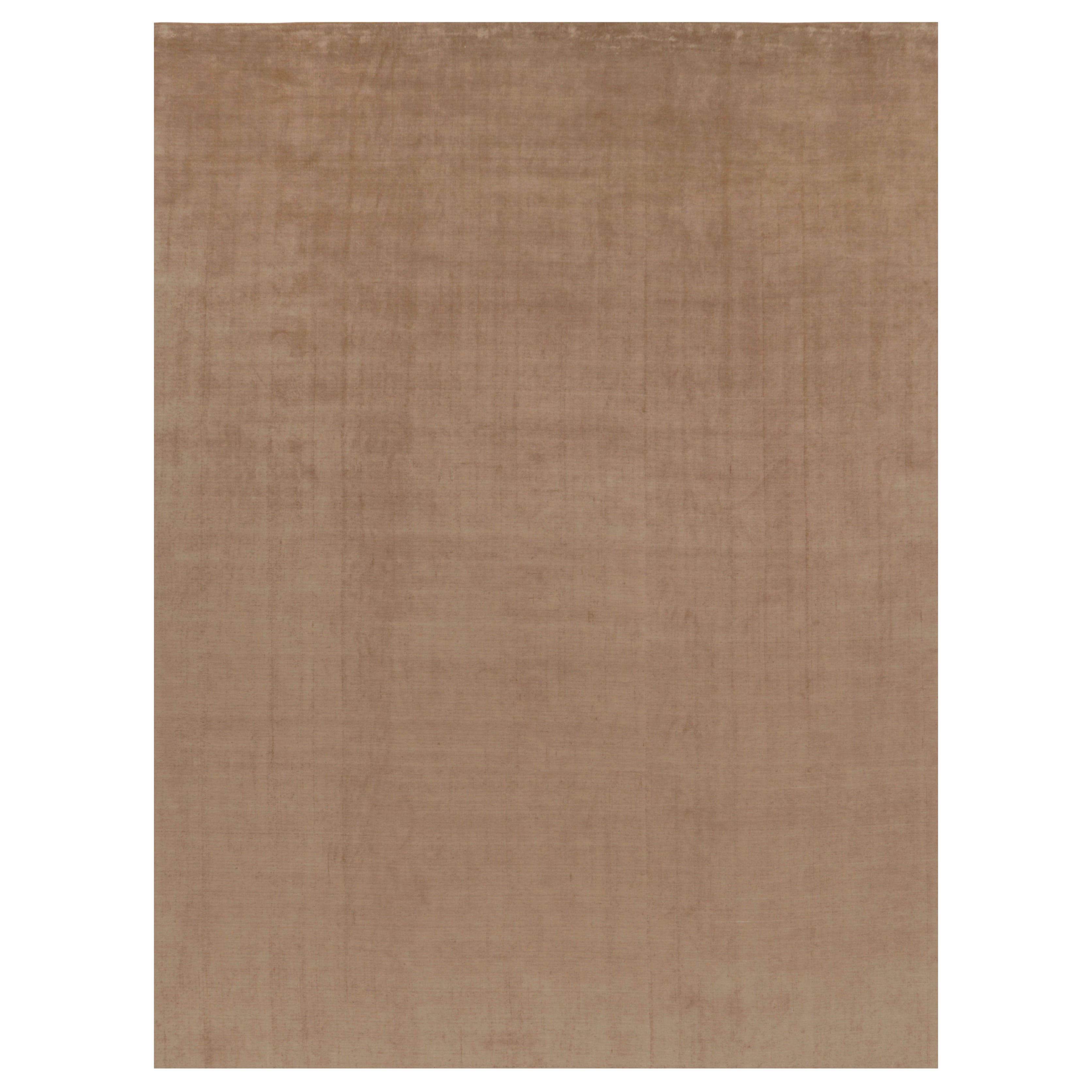 Rug 
Kilim’s Oversized Contemporary Textural Rug in Beige-Brown Tones For Sale