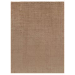 Rug 
Kilim
s Oversized Contemporary Textural Rug in Beige-Brown Tones (tapis texturé contemporain surdimensionné dans les tons beige et marron)