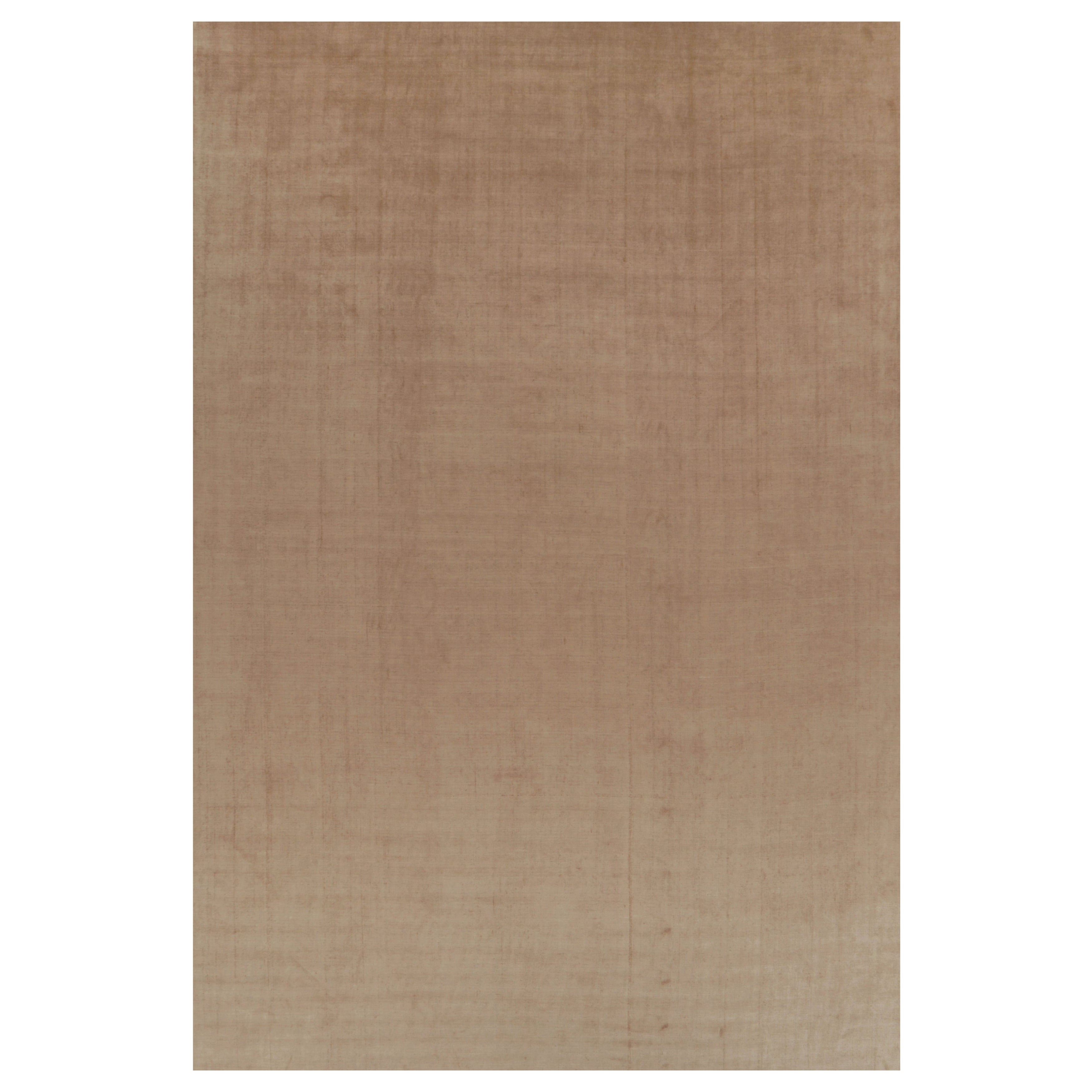 Rug 
Kilim’s Oversized Contemporary Textural Rug in Beige-Brown Tones For Sale