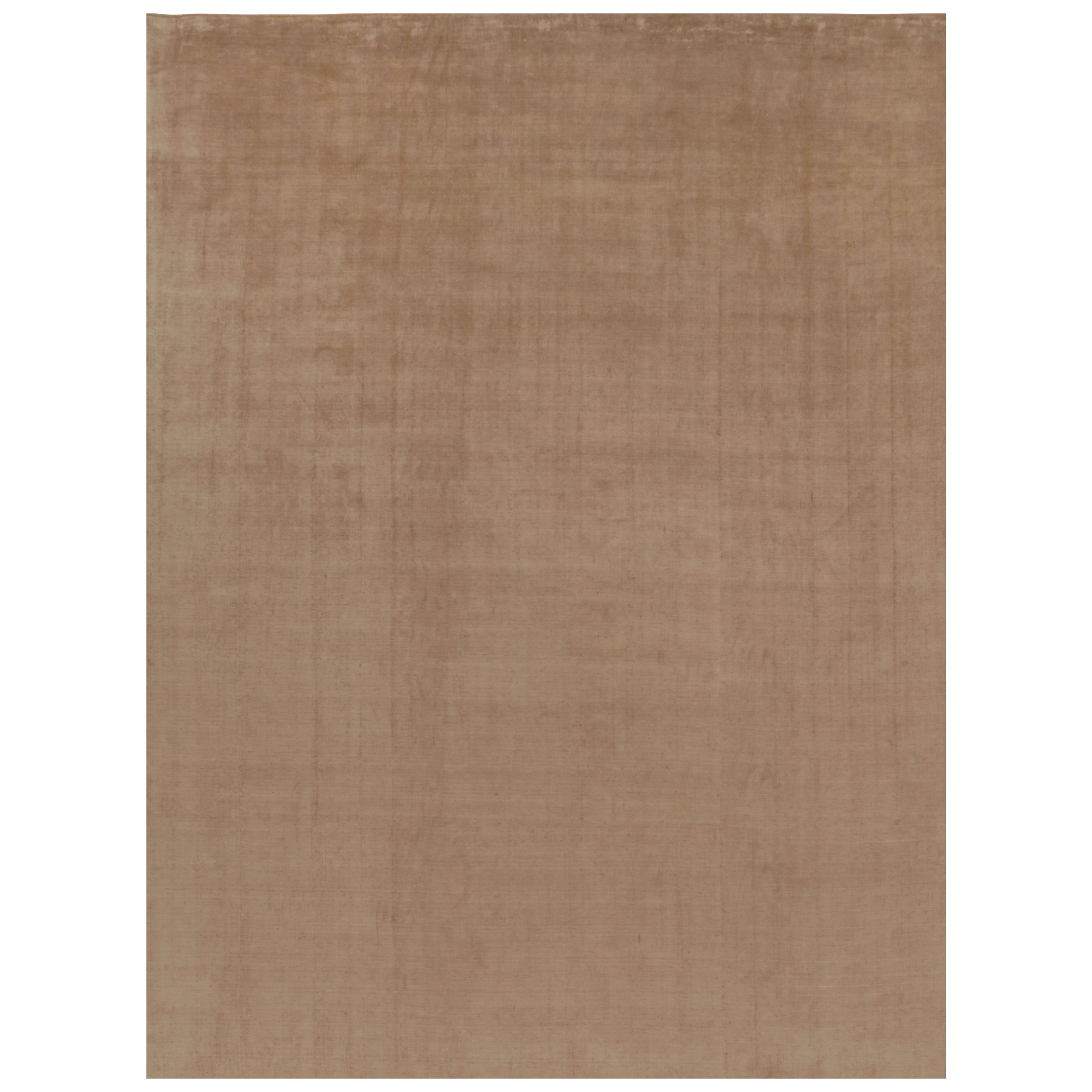 Rug 
Kilim’s Oversized Contemporary Textural Rug in Beige-Brown Tones For Sale