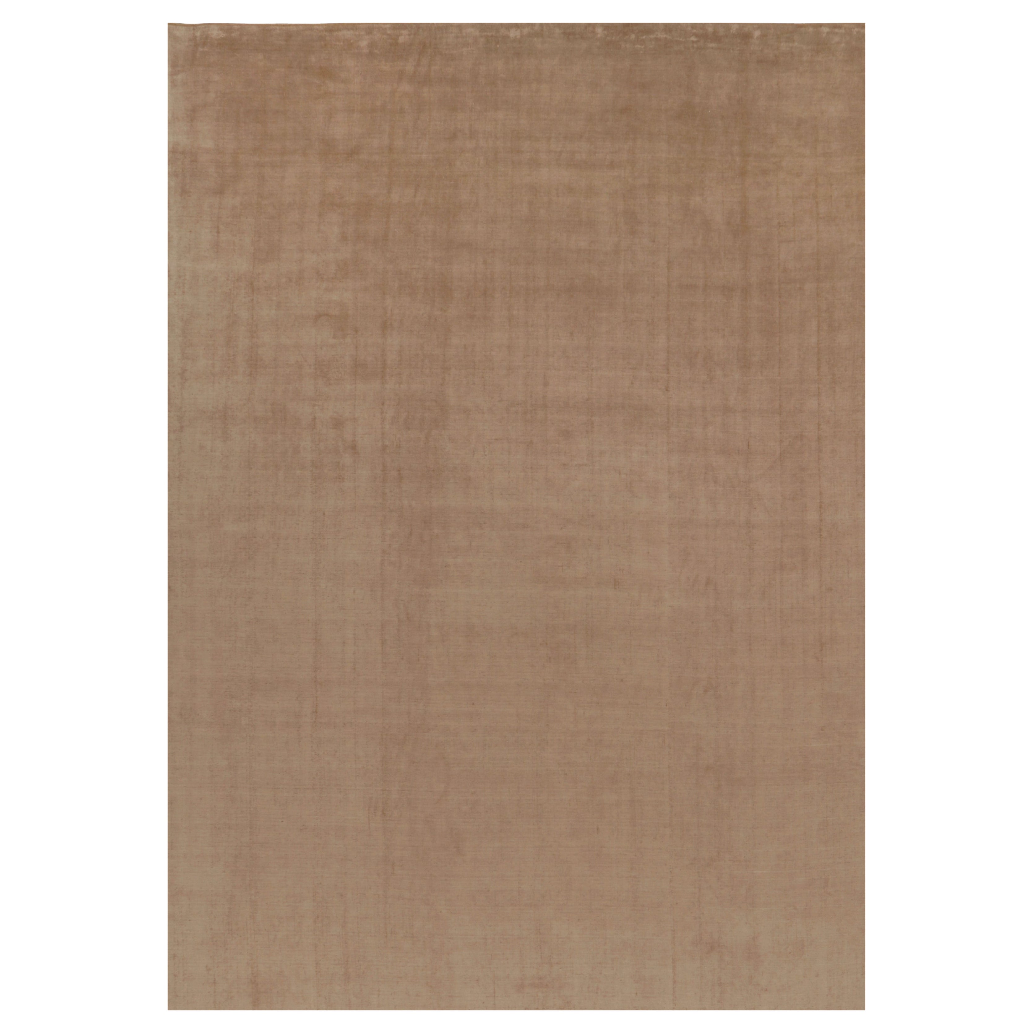 Rug 
Kilim’s Oversized Contemporary Textural Rug in Beige-Brown Tones For Sale