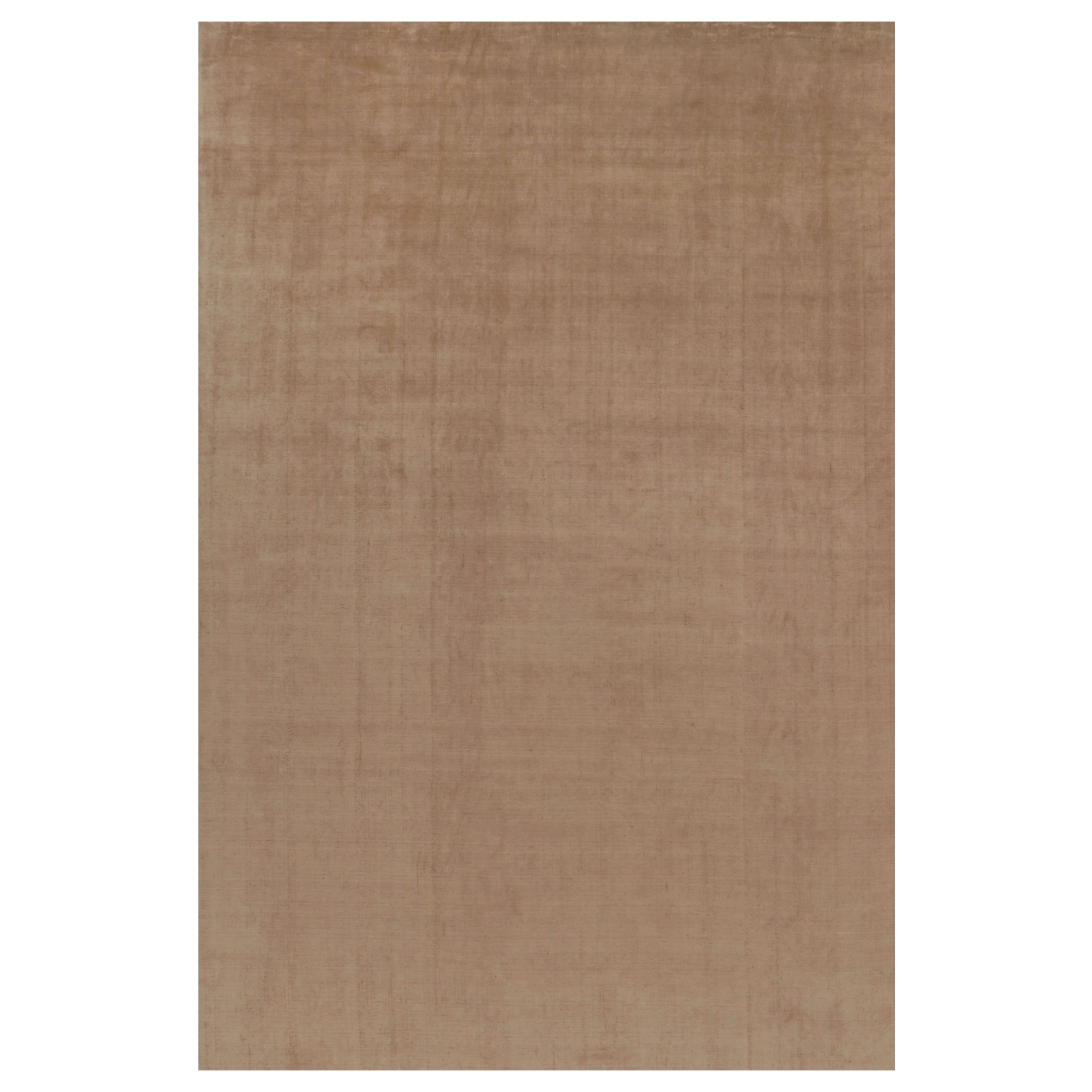 Rug 
Kilim’s Oversized Contemporary Textural Rug in Beige-Brown Tones For Sale