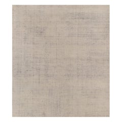 Alfombra de textura contemporánea sobredimensionada en tonos beige-marrón de Rug 
Kilim
