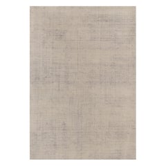 Alfombra de textura contemporánea sobredimensionada en tonos beige-marrón de Rug 
Kilim