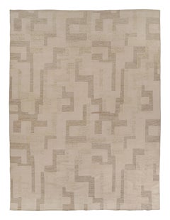 Rug 
Kilim
s übergroßer, texturierter Teppich in Beige-Braun-Tönen